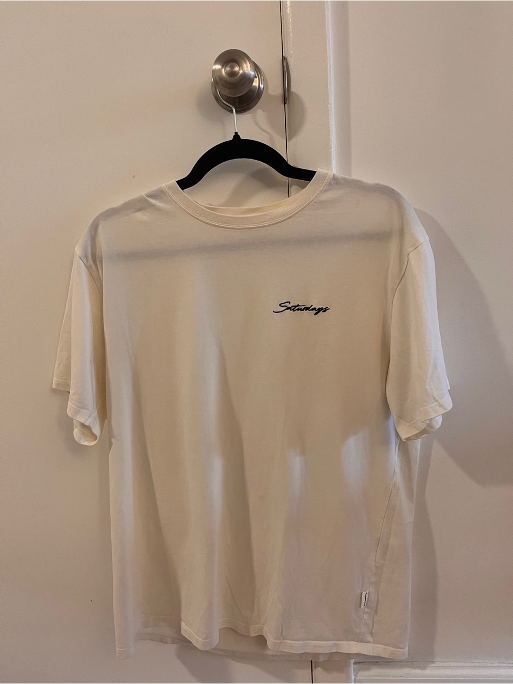 Saturdays New York City Cream Short-Sleeve Logo Tee